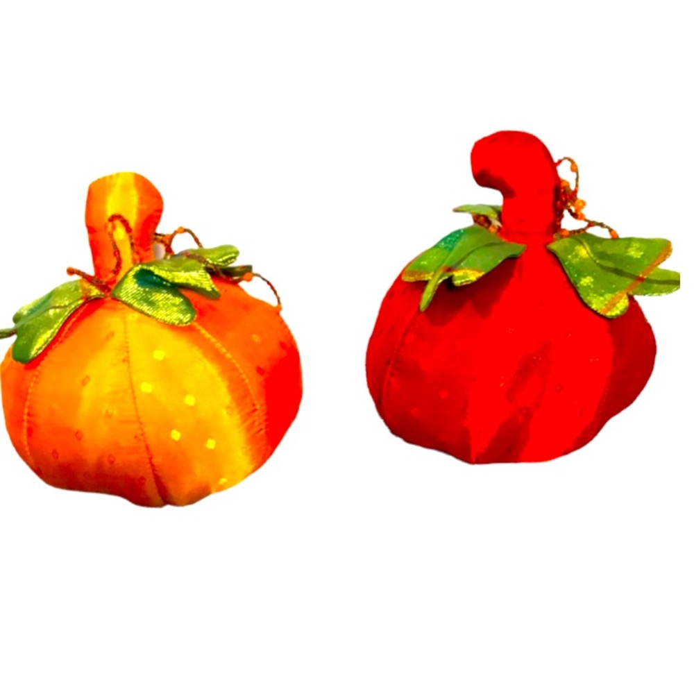 Pier 1 sateen pumpkins